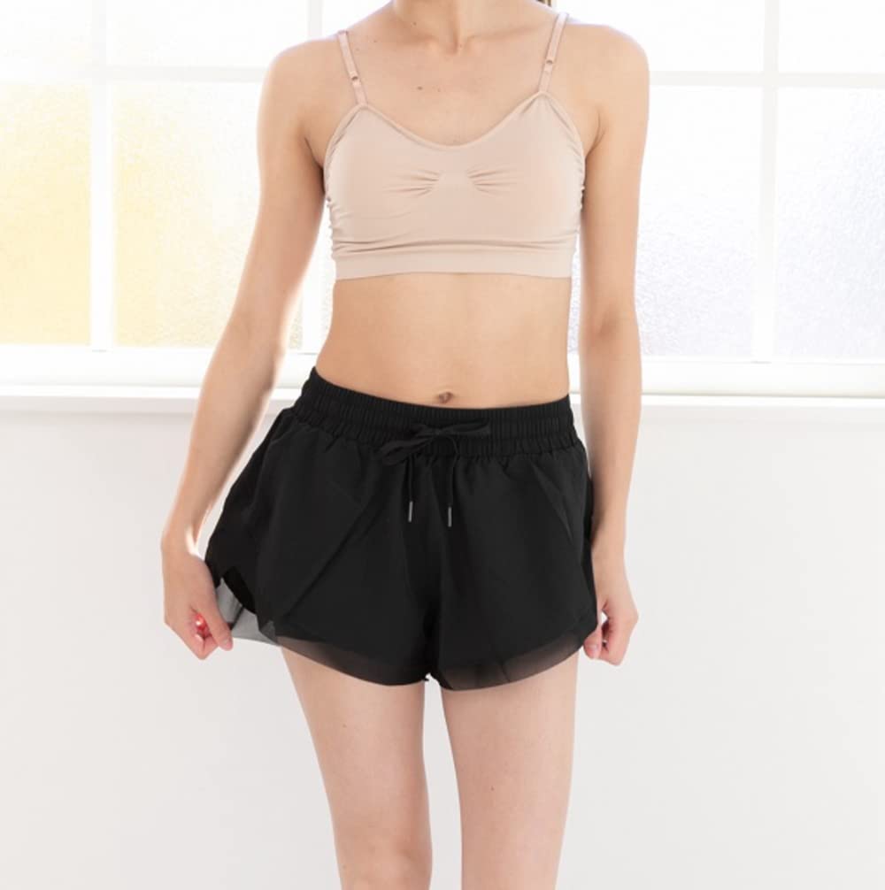 Half Foundation for and Bra Top Shoulder 121 [Mignon] Ballet, Yoga, Dance! (with Pads) (adjustable Straps)