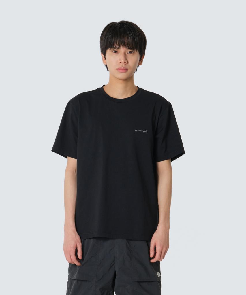 SNOWPEAK APPAREL Quick-Dry Basic Short Sleeve T-Shirt (S26Mutts12) Black
