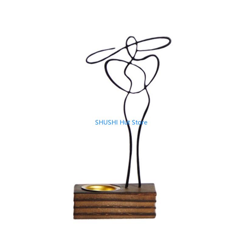 

Metal Abstract Incense Wrought Iron Censer Tabletop Decoration for Bathroom Book Shelf Meditation Praying D57B