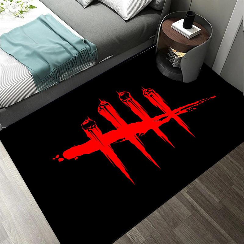 D-Dead by Daylight survival horror escape game Large Area Rugs Carpet for Home Living Room Bedroom Sofa Doormat Floor Play Mat