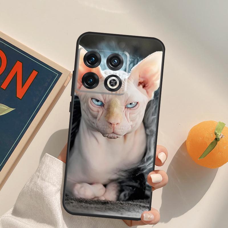 Sphynx Cat Case For OnePlus Nord 5 CE 2 3 4 Lite N20 N30 OnePlus 15 13 12 11 13T 10T 10R 12R 13R Cover