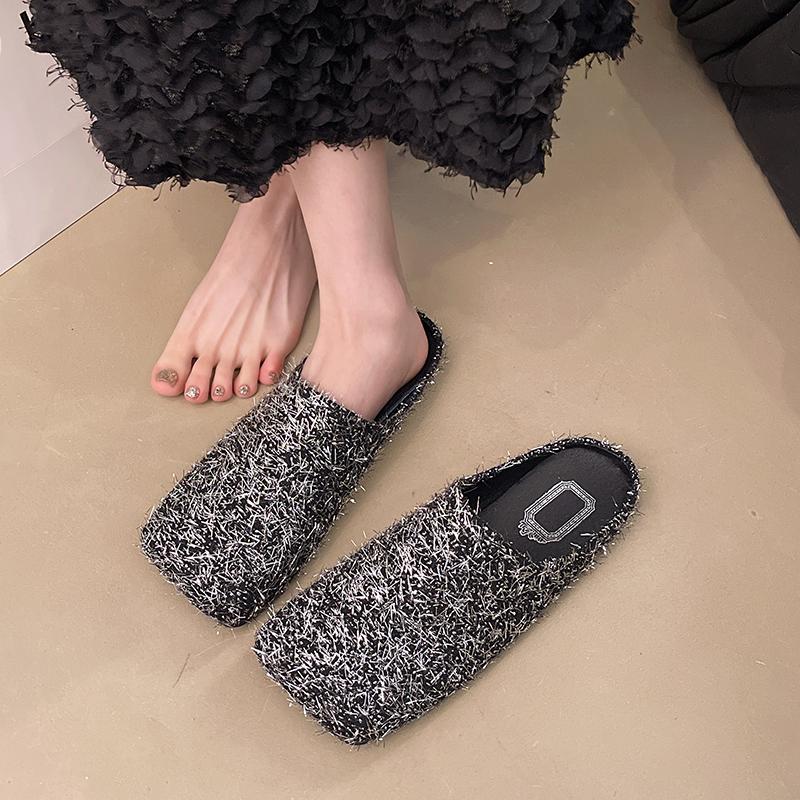 Women Slippers 2025 New Classic Closed Toe Cork Sandals Ladies Leopard Cork Slippers Mule Clogs Shoes Home Flat Slides Women