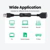 UT-025-0.6M RJ45 CAT6 8P8C STP UTP Male To Female Extension Cable with 304 Singal Switch Ethernet Network Patch Cord