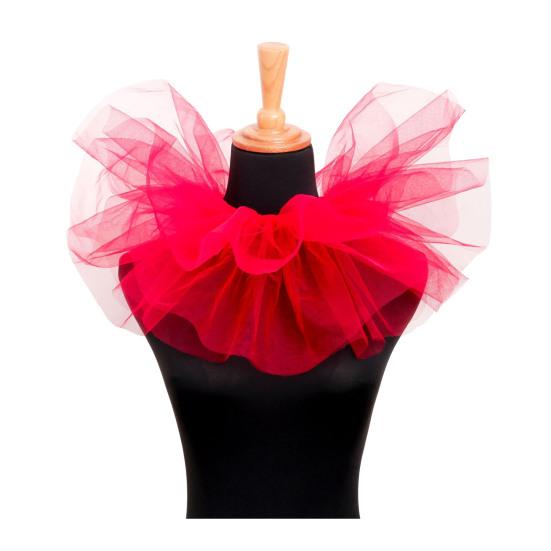 Removable Puffy Mesh Faux Collar Clown Circus Shirt Collar Business Weddings Parties Cosplay Accessories