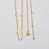 Exquisite Fashion Chic Flower Chain Necklace for Women, 18k Gold Plated Waterproof Charm Necklace, Stainless Steel Jewelry