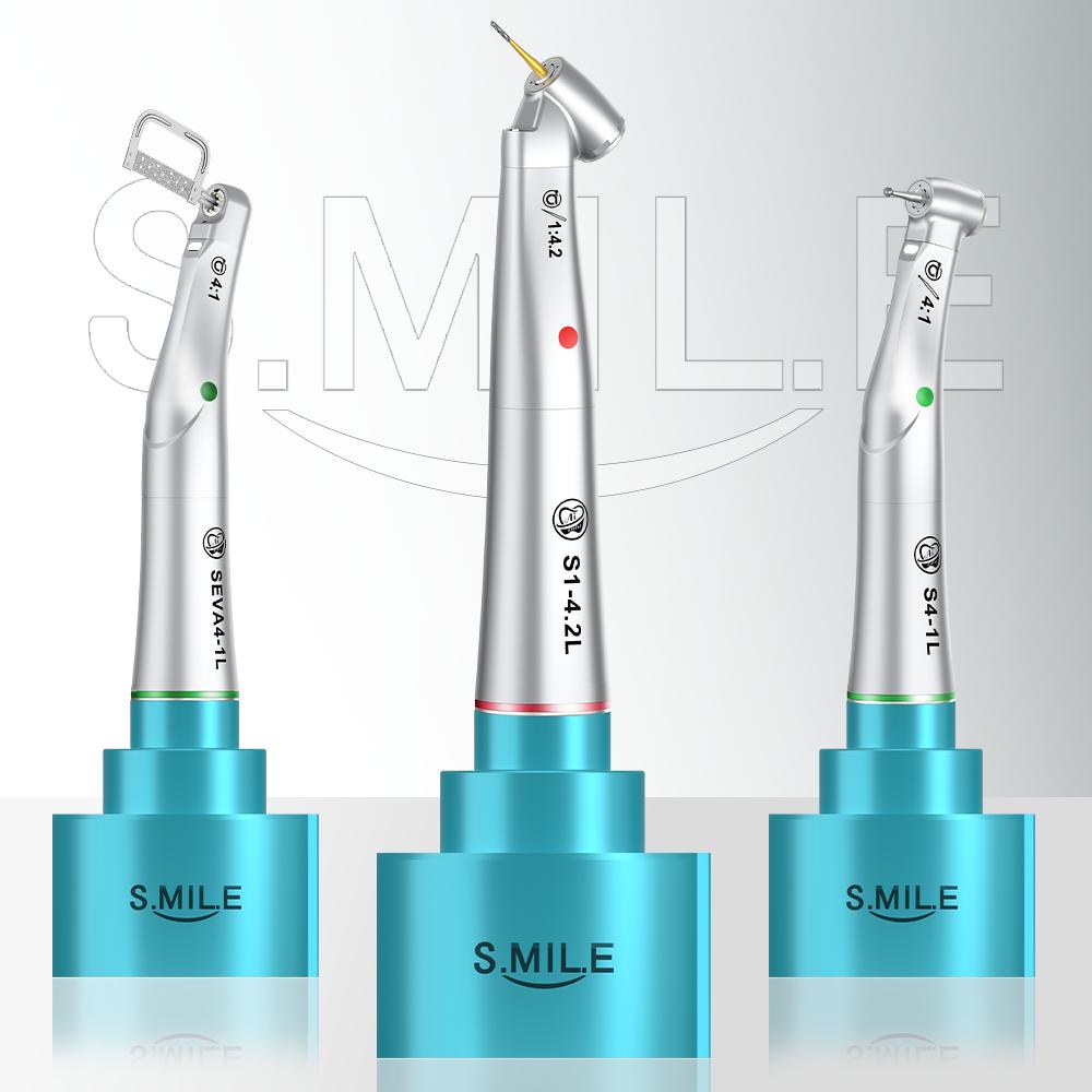 AI DENTAL Nouvelle pièce à main basse vitesse série Smile avec système de verrouillage à engrenage central 1:5/1:1/1:4.2/4:1/20:1 contre-angle d'eau intérieur