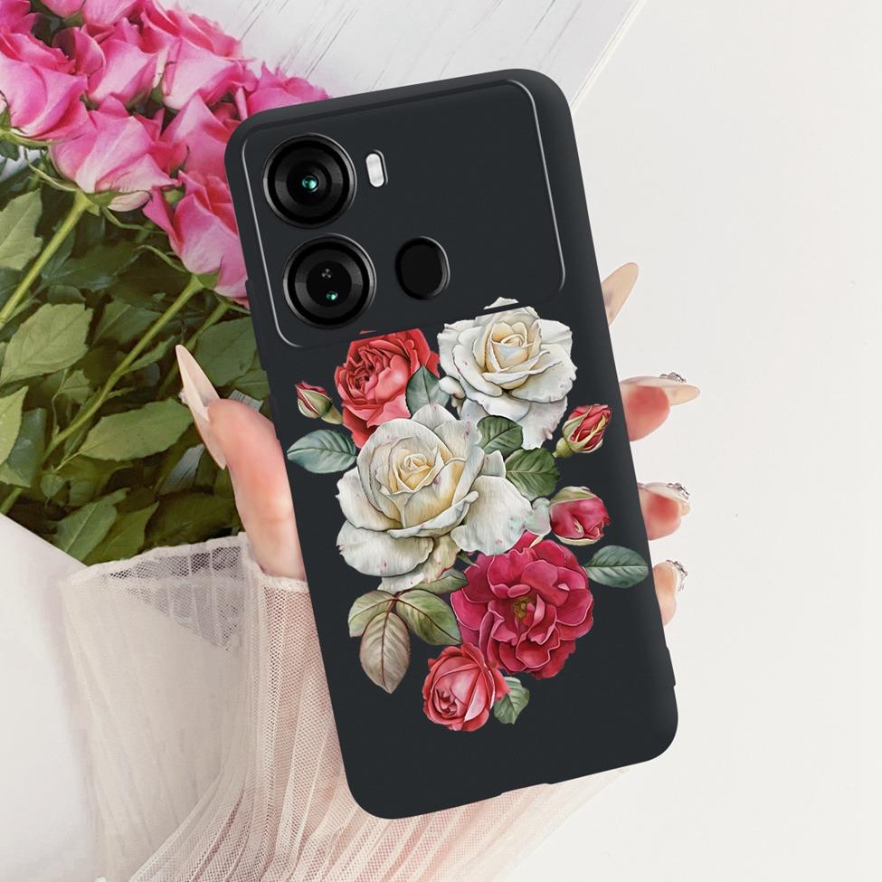 Coque Pour ITEL P40 Housse P662L Silicone Chat Mignon Mode Drôle Peinte Funda Pour P40 ITEL P 40 Coque de Téléphone