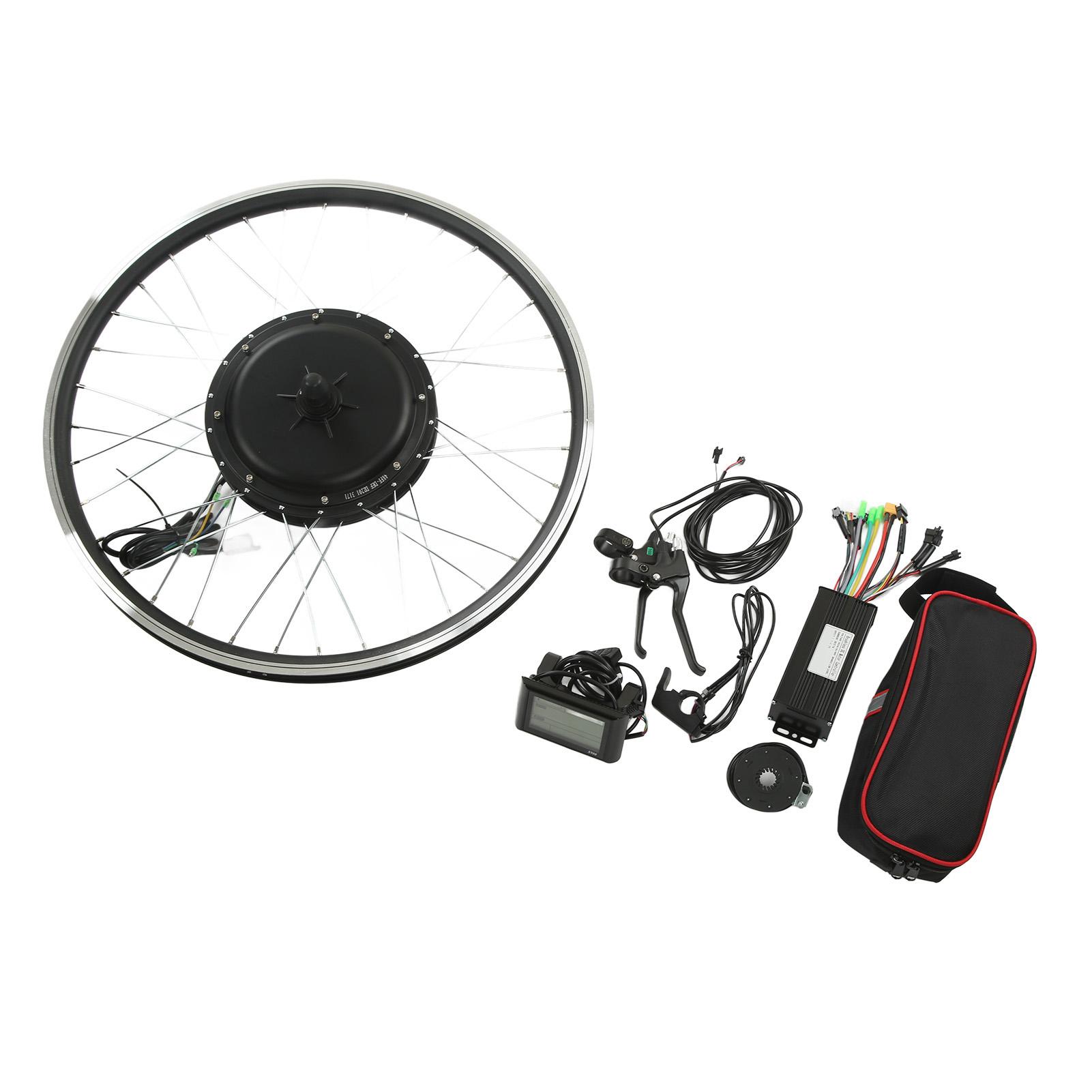 

26-дюймовый 48V1000W велосипедный передний приводной мотор-колесо комплект для переоборудования с ЖК-панелью S900 для электромобиля