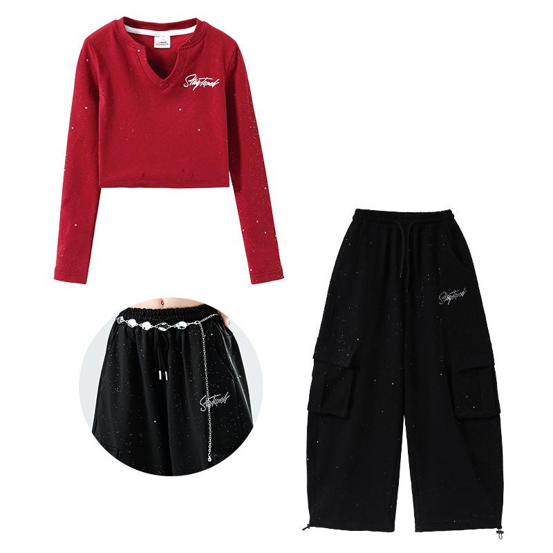 Children's Street Dance Jazz Dance Clothing Girls' Trendy Runway Fashion Clothing Women's Troupe Cool Jazz Children's Performance Clothing