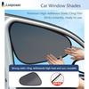 2PCS Breathable Mesh Car Side Window Sun Shade Window Mesh Sun Shade  Front Side Windows