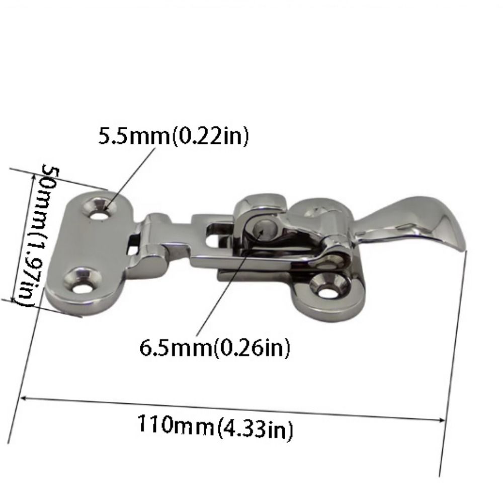 316 Stainless Steel Deck Lock Down Clamp Stainless Steel Marine Hardware  Yacht Replacement