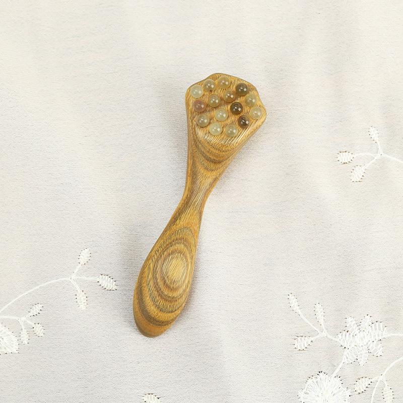 

Green Sandalwood Eye & Face Massager: Acupoint Stick & Muscle Scraper for Women s Skincare