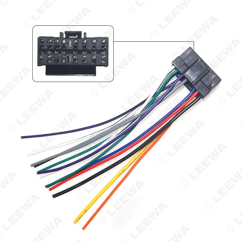 

16-контактный жгут проводов для автомобильной аудиосистемы Sony JVC для CD-плеера и динамиков LEEWA