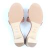 Pristine HERMES Mule Oasis H logo sandals Brown leather Women 36.5 071002Z Used