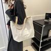 Women Bag Simple Office Lady Canvas High-Capacity Simple Tote Bags Shoulder Bag Handbags