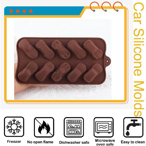 Car Silicone Chocolate Molds For Chocolate Candy Ice Cube Trays