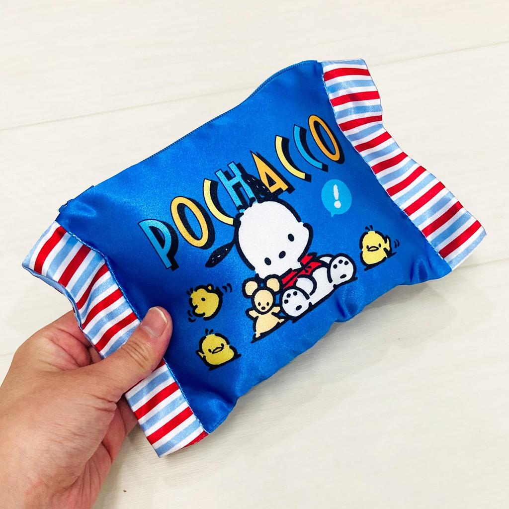MORIPiLO Pochacco Tissue Sanrio Small Item Plush Toy 20x14cm by Morishita Makura Case, Characters, Case, Pouch, Cute, (Pillow Pouch, White)