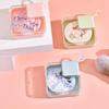 Transparent Powder Puff Beauty Egg Storage Box Safe Plastic Material Multifunctional Waterproof Dustproof Cosmetic Storage Box