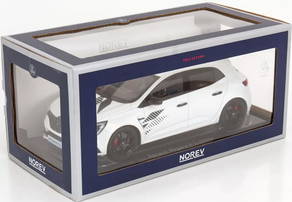 NOREV Scale Renault Megane Ultime 2023 Pearl White Diecast Model Car 1/18 R.S. [Used]