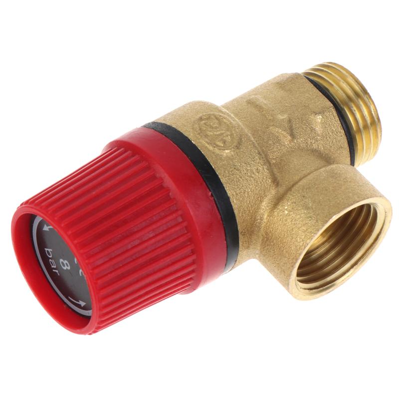 Brass Safety Pressure Relief Valve Explosion Proof Thickened Brass Body for Home Gas Water Heater Plumbing System