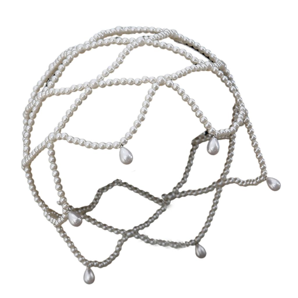 Pălărie de mireasă elegantă, cu perle lucrate manual, pentru femei, cu accesoriu de nuntă casual, pentru mirese și invitați de nuntă