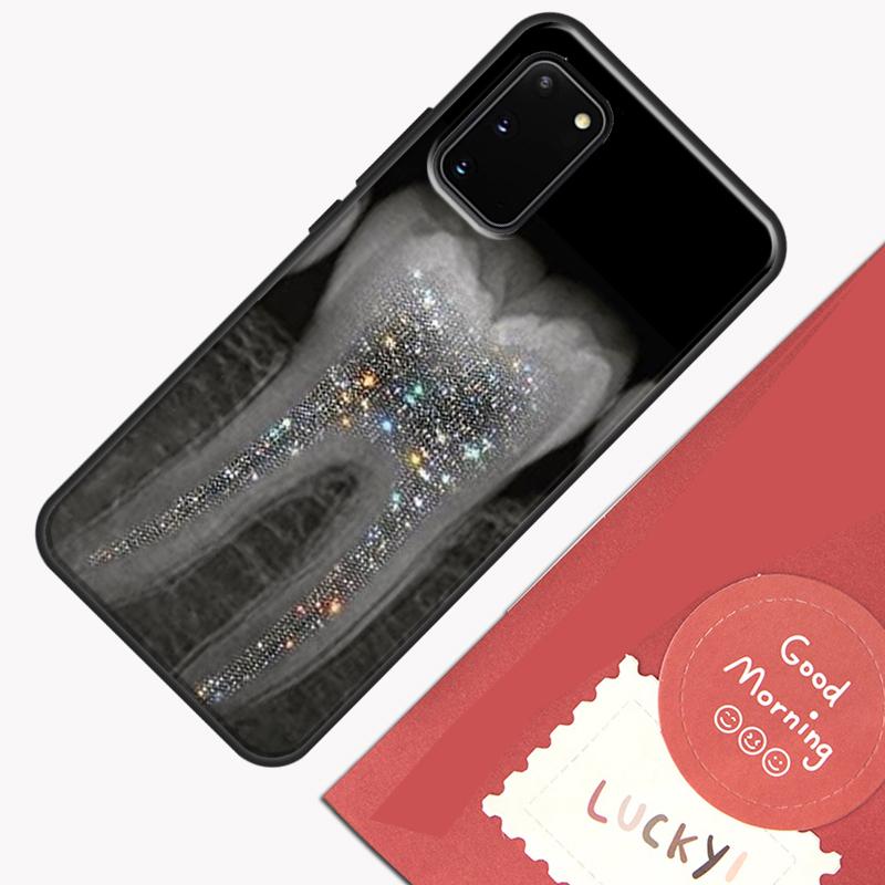 Dentist Tooth Pattern Case For Samsung Galaxy S22 S21 S23 Ultra Note 20 S8 S9 S10 Note 10 Plus S20 FE Back Cover