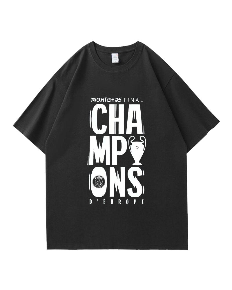 

Champions League Enrique s Same Short Sleeved T-shirt Made of Pure Cotton to Commemorate Daughter Xana s Ten-year Commitment L
