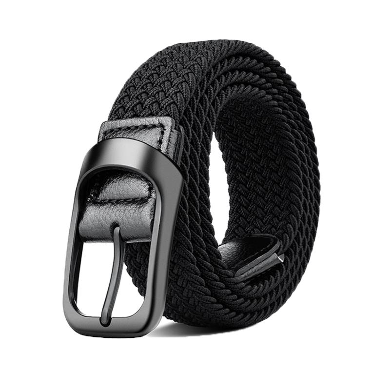 

Unisex Elastic No-Hole Woven Canvas Belt 110cm