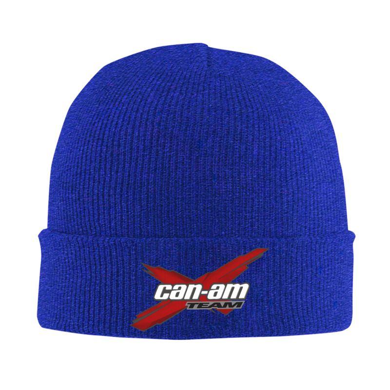 Custom BRP Can Am Logo Print Beanie Hat Adults Knitted Hat Soft Warm Skullies Beanies Cap Autumn Winter Outdoor Bonnet Hats