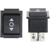 2PCS Self Reset Rocker Switch Momentary KCD4 Power Switch ON-OFF-ON Reset 3 Position 6 Pins 16A 250VAC/ 20A 125VAC