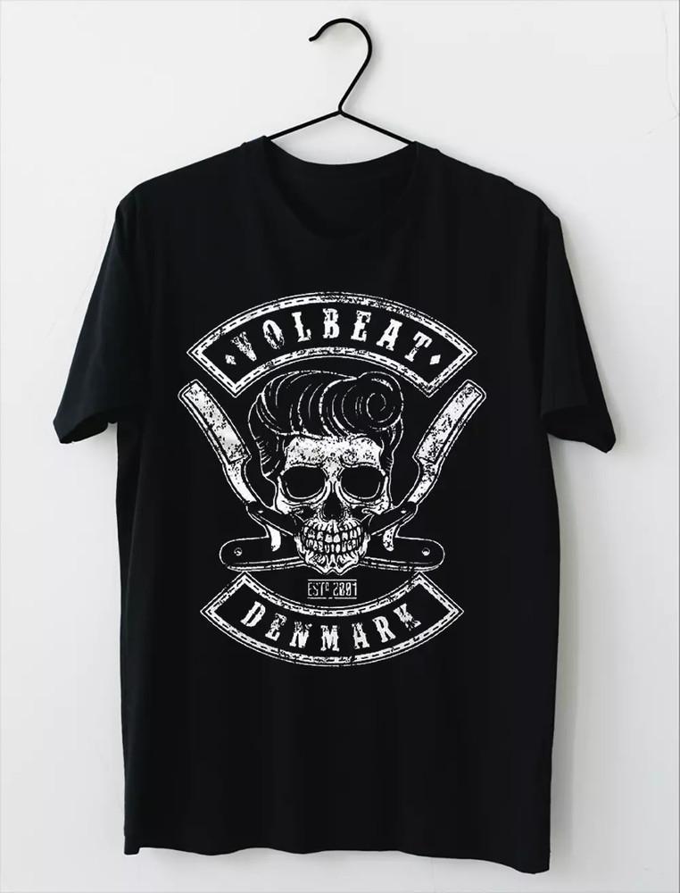Volbeat Band Denmark Black Cotton T Shirt Full Size S-5XL Unisex T-Shirt M