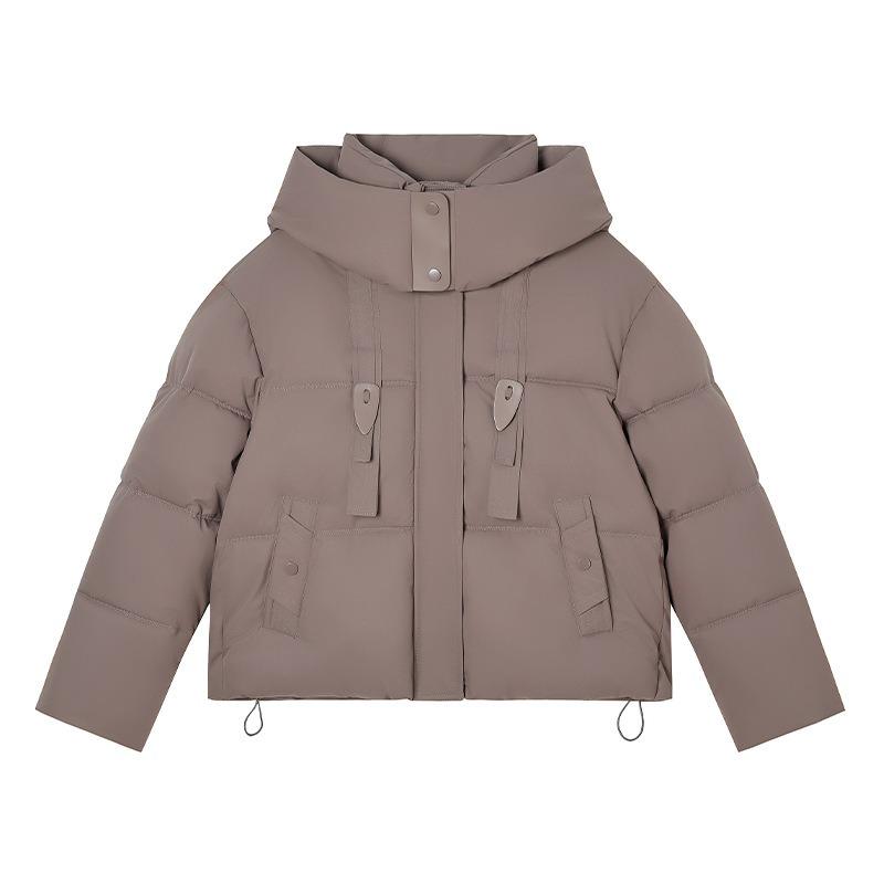Small padded jacket winter new fashion padded jacket padded jacket loose short thickened fashion hooded outside