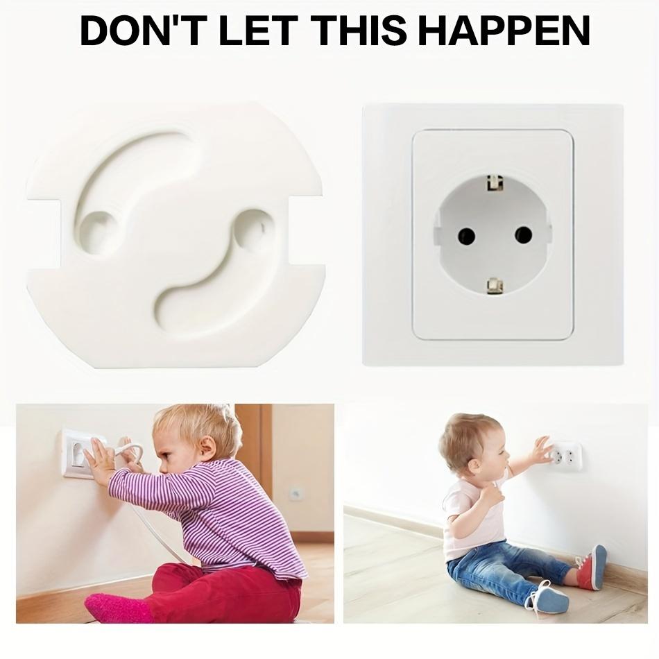 Baby-Sicherheitssteckdosenabdeckungen, 10 Stück, elektrische Steckdosenschutzhüllen aus Kunststoff, kindersicherer Steckdosenschutz