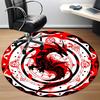 1pc Dragon Mandala Office Round Area Rug, Under Office Chairs Bedroom Living Room Home Decor, Room Deco, Available in Various Sizes
