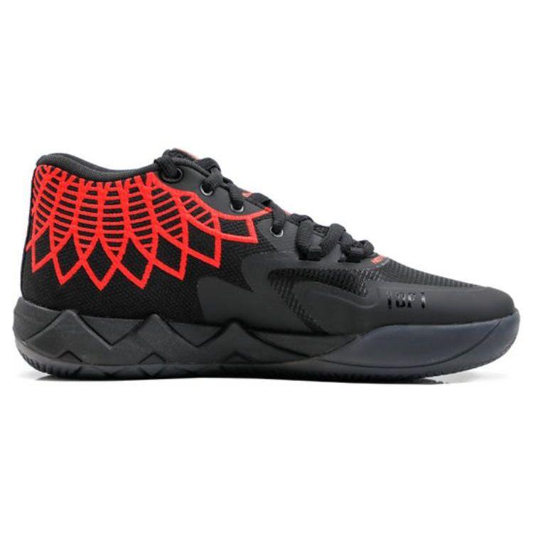 Puma MB.01 Jr Black Blast Kids Sneakers Red-Blast 376886-08