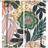 Bohemian Curtain Colorful Vintage Floral Mandala Flower Aztec Boho Window Home Decorative for Home Kitchen Restaurant Decoration