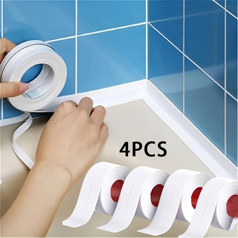 59in/2/4 Rolls Kitchen & Bathroom Waterproof Sealing Tape, Self-Adhesive Seam Strip for Instant Application, No Tools Needed, Peel and Stick