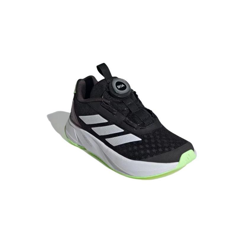New adidas Duramo SL BOA K 'Black White Green Spark' IF5984