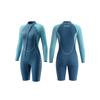 Womens 2mm Shorty Wetsuit With Front Zipper Warm UV-Protective Snorkeling Surfing Swimming