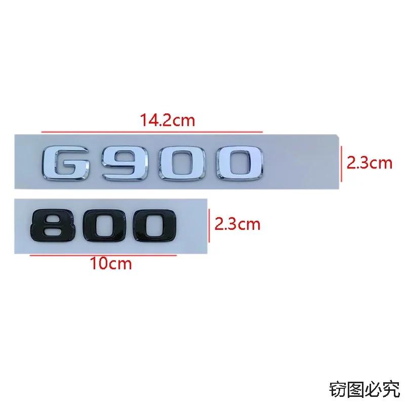 CWDRF1 ABS Letter Emblem Car Sticker Auto Body Rear Trunk Tail Decal Badge for Mercedes Benz G700 G800 G900 900 800 700
