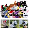 Rabbit Ear Cute Full Face Motorcycle Helmet Cover Cartoon Plush Fluffy Funny Protection Decoration Cap for Fun Ride and Gift