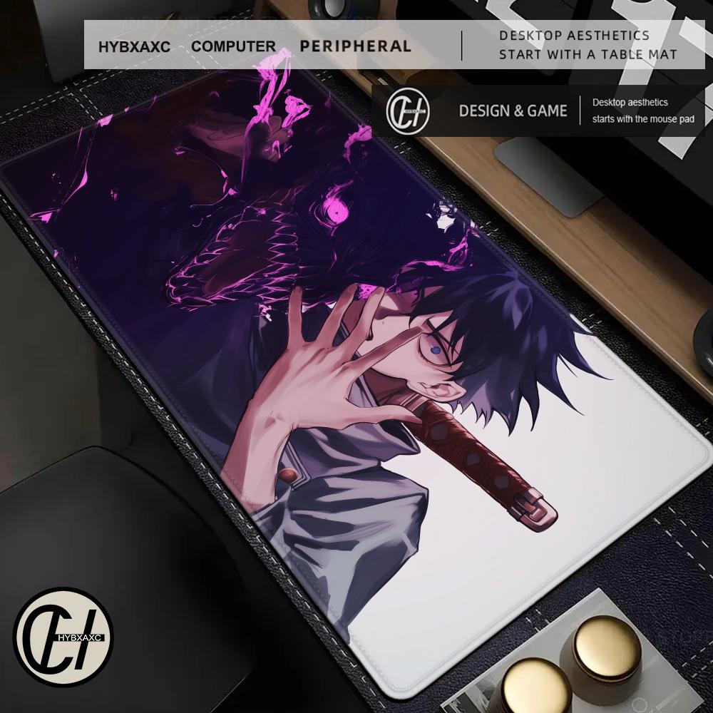 Hd Anime Purple Mouse Pad Yyuta Okkotsu Game Keyboard Rug Laptop Hybxaxc Pc Jjujutsu Kaisen Gamer Cabinet Extended Desk Mat