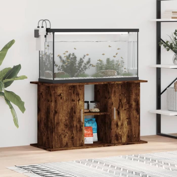 VidaXL Support pour aquarium chêne fumé 101x41x58 cm bois d'ingénierie 833612