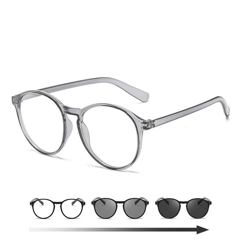 

1 шт. Новые модные очки, меняющие цвет, с защитой от синего света, Модные солнцезащитные очки, Взрослые, Черные