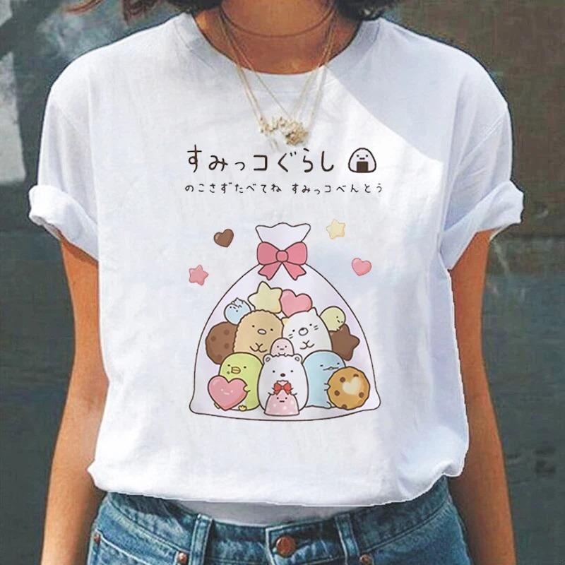 Cartoon Cute Japanesestyle Fashion Women TShirts Harajuku Kawaii Clothes Short Sleeve Summer Tees Casual FeUnisex Tops ONeck