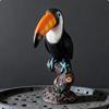 Toucan Figurine Garden Feel Statue Colorful Bird Ornament for Living Room, Balcony