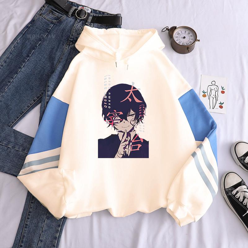 

Горячие аниме Bungo Stray Dogs Dazai Osamu, толстовки, модные пуловеры в стиле манга, мужские и женские толстовки, уличная одежда в стиле хип-хоп Y2k 4XL белый