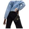 Coach Tabby 18 Brand Logo Push Lock Closure Napa Leather Handbag Small Women Handbag Black CP018-B4BK