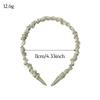 20 Stück Zufällige Farbe Stoff Satin Plissiertes Haarband für Frauen Süß Einfaches Stirnband Mädchen Reifen Kopfschmuck Vielseitiges Haar-Accessoire