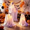 Affichage de Figurine de Fenêtre d'Halloween avec Lumière Intérieure, Figurine Debout et Paire de Chiens pour Coins de Fête, Tables et Placement à l'Entrée à l'Intérieur